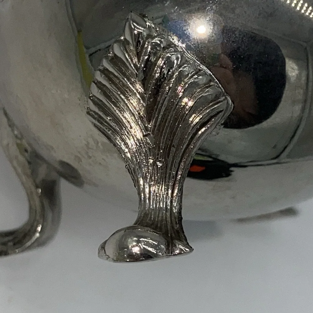 Sheridan Taunton Sugar & Creamer Set Vintage Silver Plated Footed Bowl & Pitcher